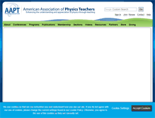 Tablet Screenshot of careers.aapt.org