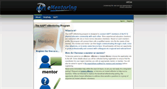 Desktop Screenshot of ementoring.aapt.org